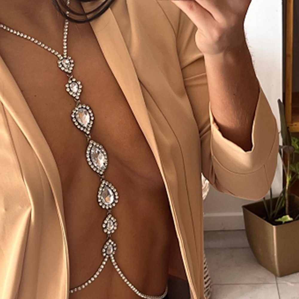 Body Jewelry Necklace - Mode Sexy Wasser Tropfen Halskette Brust