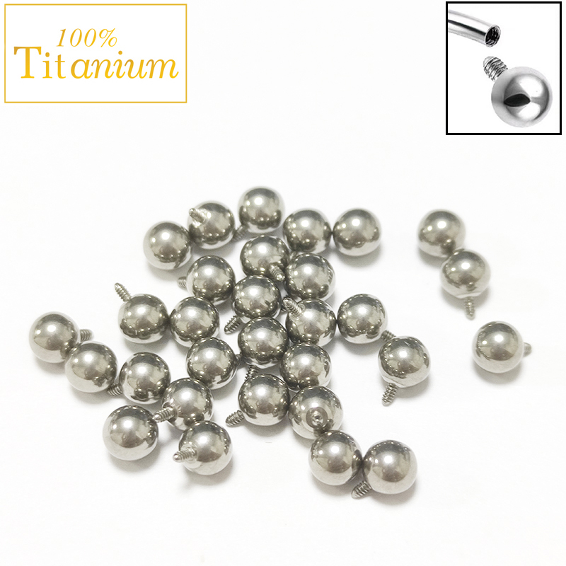 Body Jewelry Replacement Ball - 10 Stück Implantatqualität ASTM G23 Titan