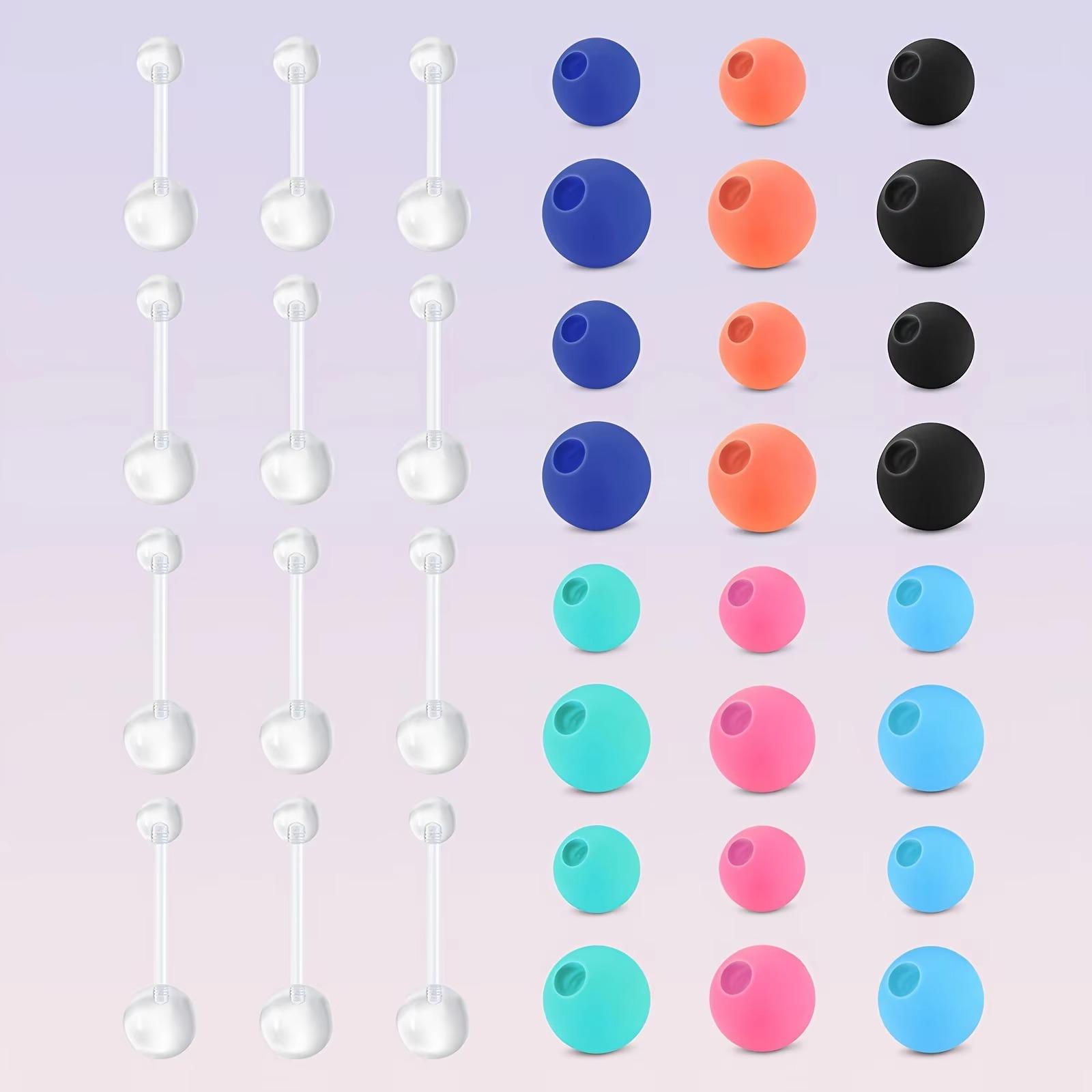 12pcs 14G Acryl klare Navel Pi – Body Jewelry Replacement Ball Bewertung und Preis