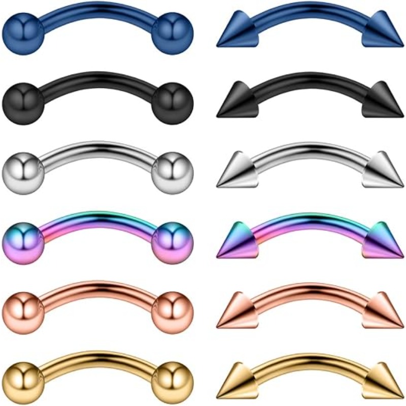 12 Stück 16G Piercing-Schmuck  – Body Jewelry Surgical Steel Bewertung und Preis