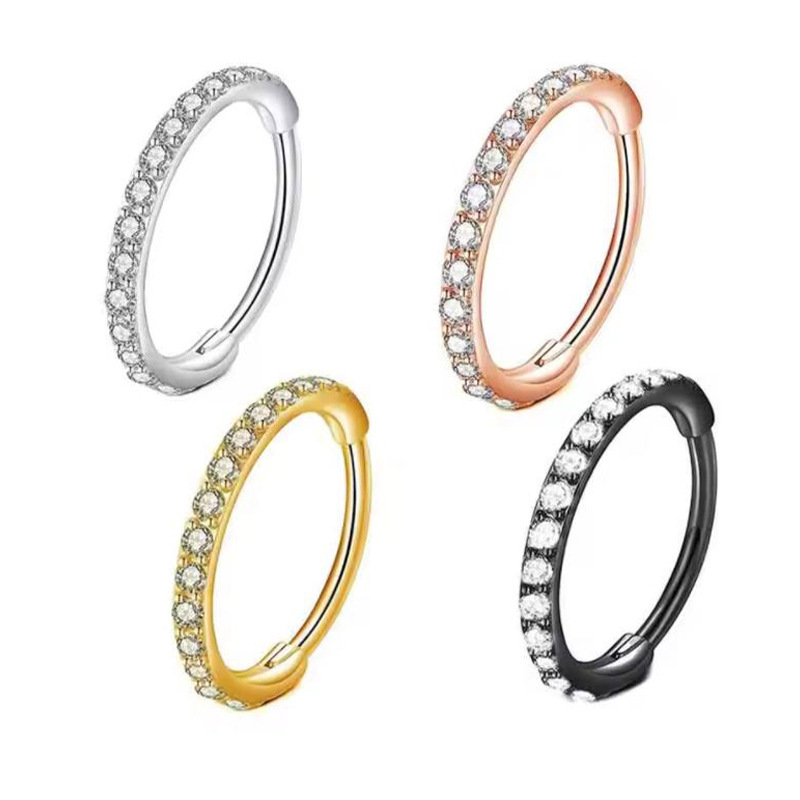 16G Klarer CZ Nasenring Hoop a – Body Jewelry Surgical Steel Bewertung und Preis