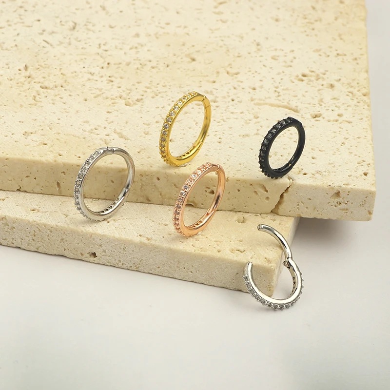 16G Klarer CZ Nasenring Hoop a – Body Jewelry Surgical Steel Bewertung und Preis