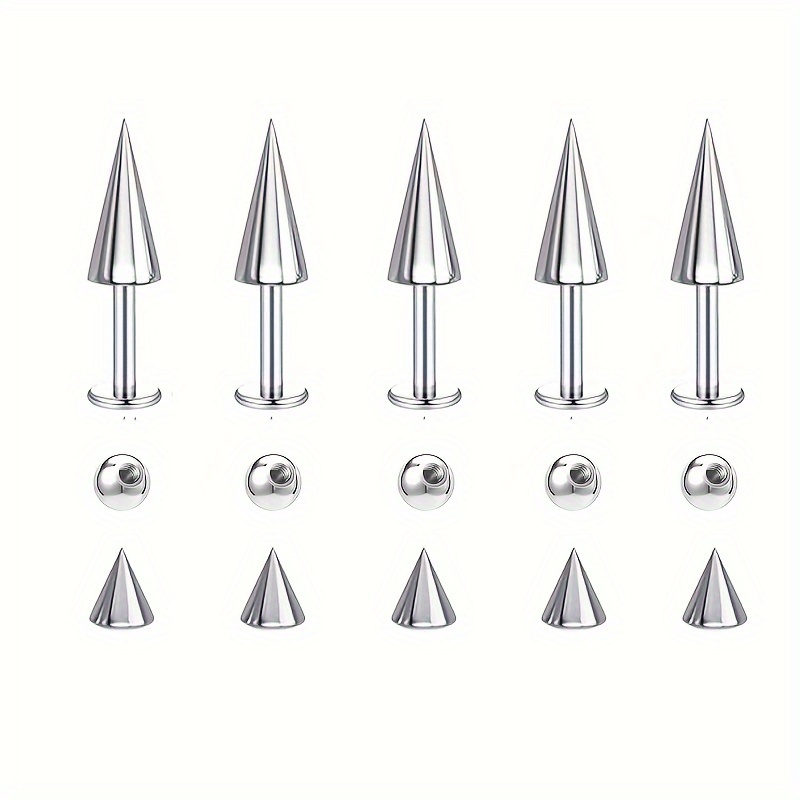 5pcs Spikes Punk Mode Edelstah – Body Jewelry Replacement Ball Bewertung und Preis