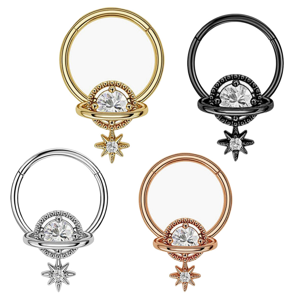 Septum-Ringe Planeten-Schmuck  – Body Jewelry Surgical Steel Bewertung und Preis