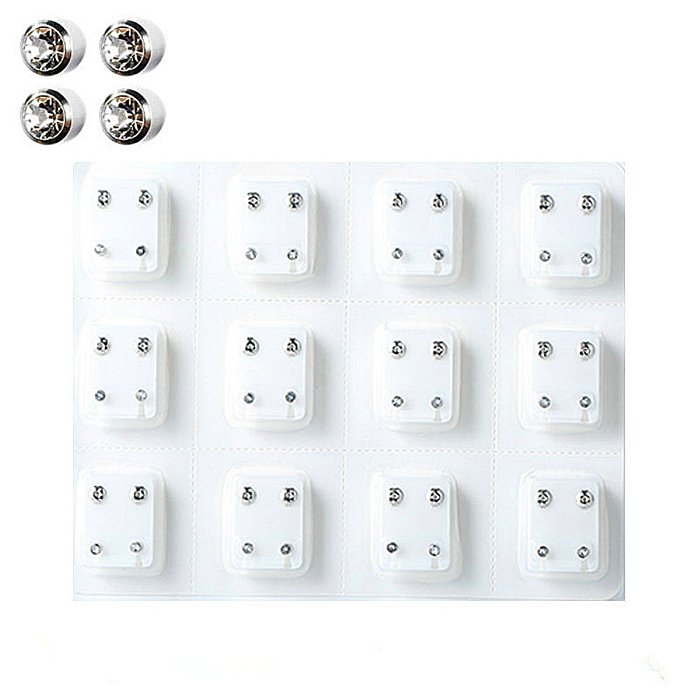 12 Paar Kristall medizinische  – Body Jewelry Surgical Steel Bewertung und Preis
