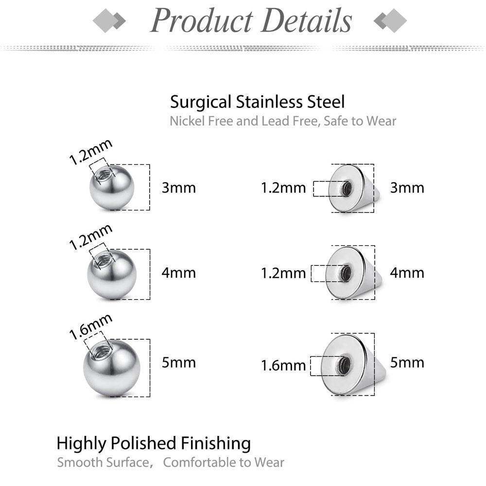 1-157-teiliges Set: Fake Augen – Body Jewelry Replacement Ball Bewertung und Preis