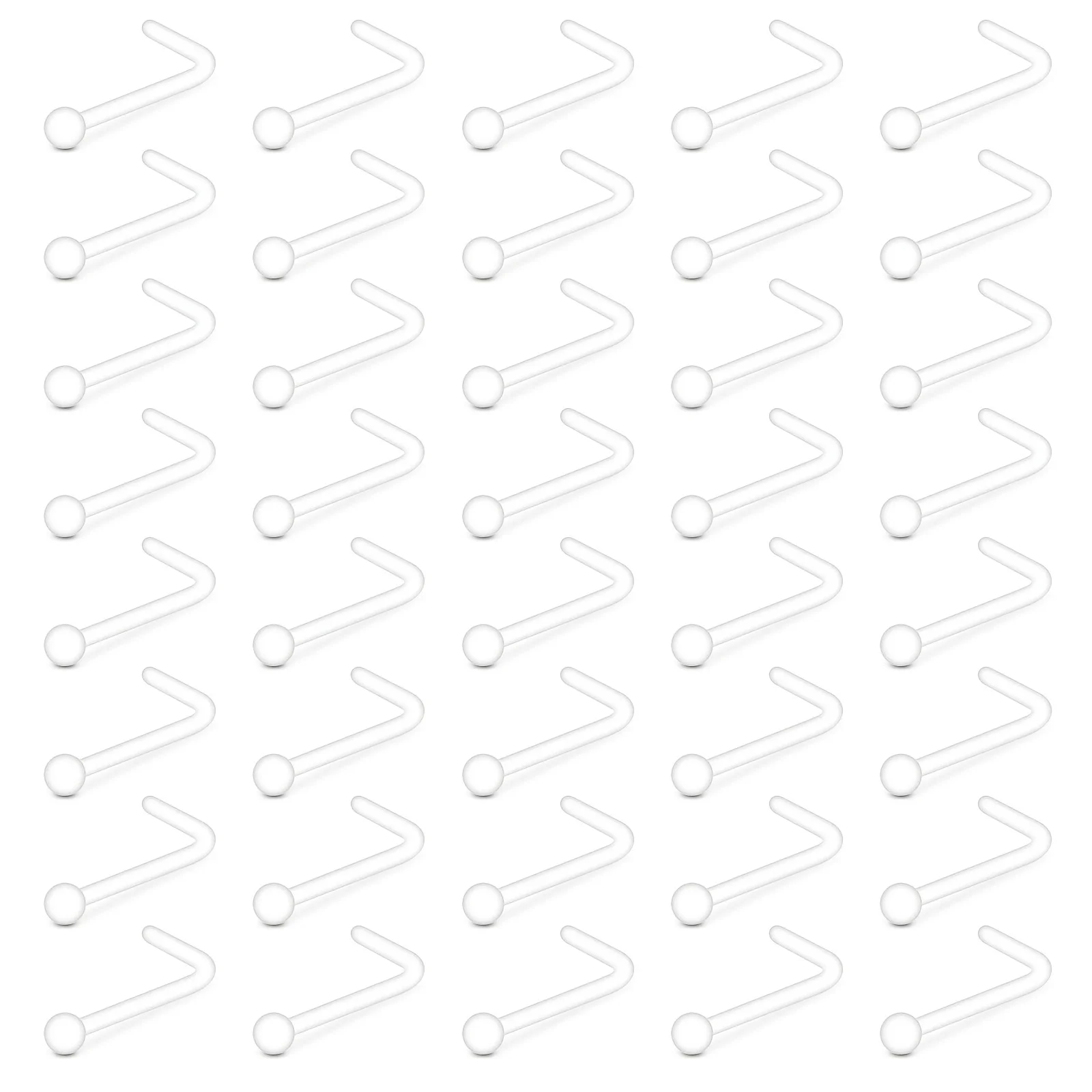 20/40 Stück L-förmige Nasenpie – Body Jewelry For You Bewertung und Preis