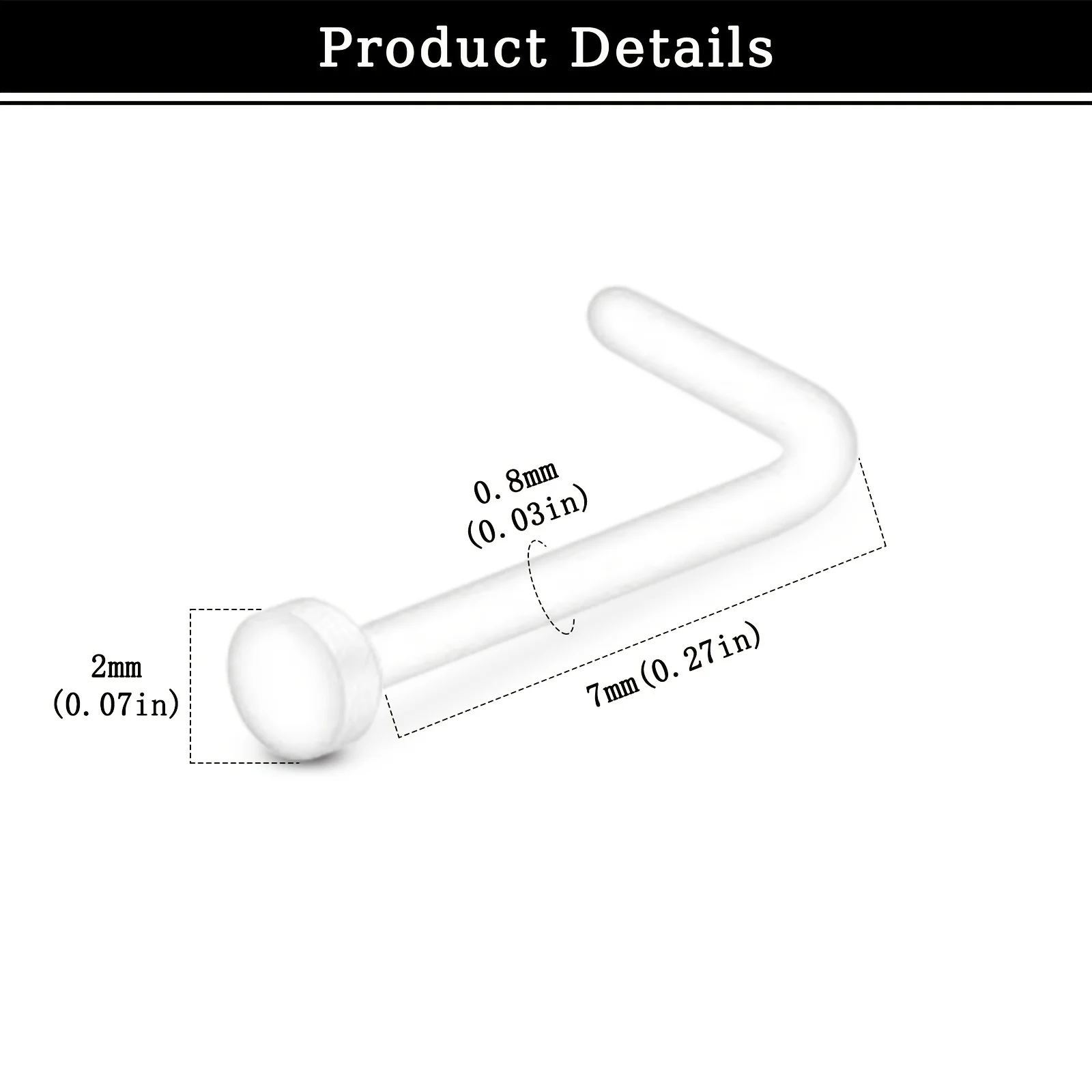 20/40 Stück L-förmige Nasenpie – Body Jewelry For You Bewertung und Preis