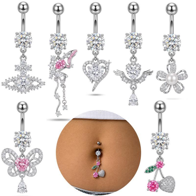 1 Stück Exquisiter Bauchnabelp – Body Jewelry Surgical Steel Bewertung und Preis