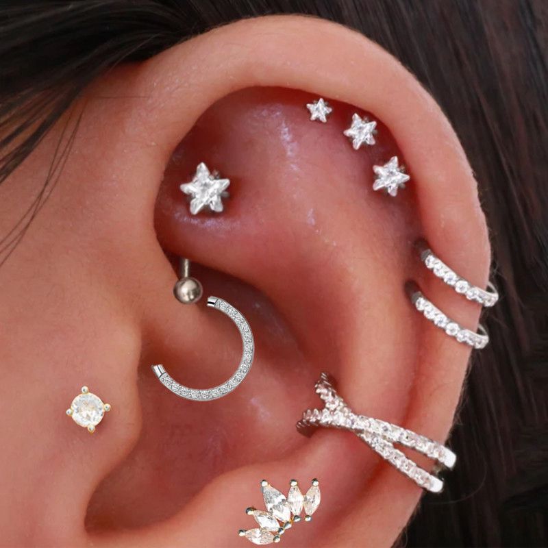 Helix Piercing Stern Ohrringe  – Body Jewelry Surgical Steel Bewertung und Preis