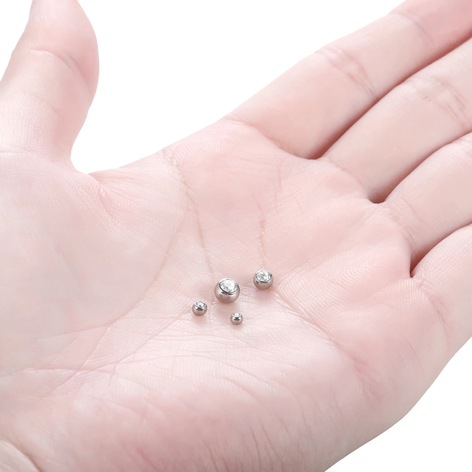 10 Stück G23 Titan-Kristallkug – Body Jewelry Replacement Ball Bewertung und Preis